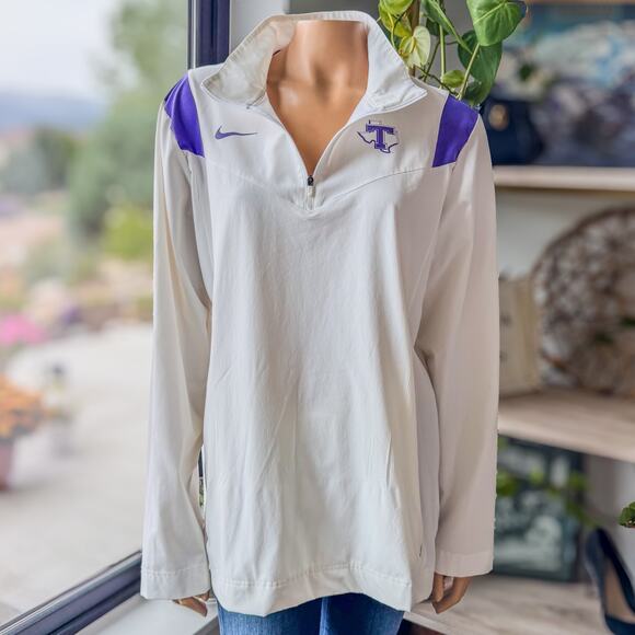 Nike TSU Tarleton State University Sideline Coach Pullover, NCAA, Men's Medium - Picture 2 of 10